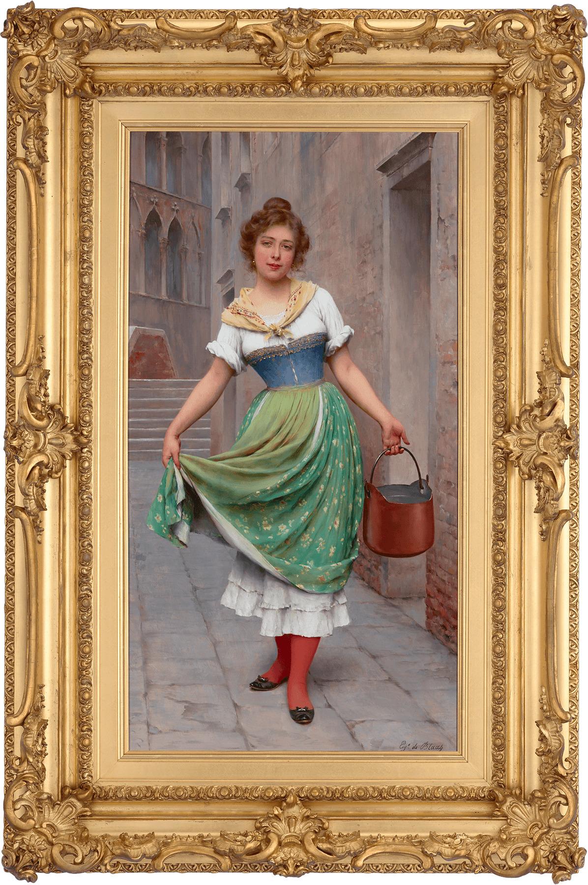 The Water Carrier - Painting by Eugene von Blaas