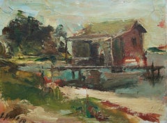 Eugene White - 'Long Boat Key' - Impressionist Oil on Board - U.S., circa 1950