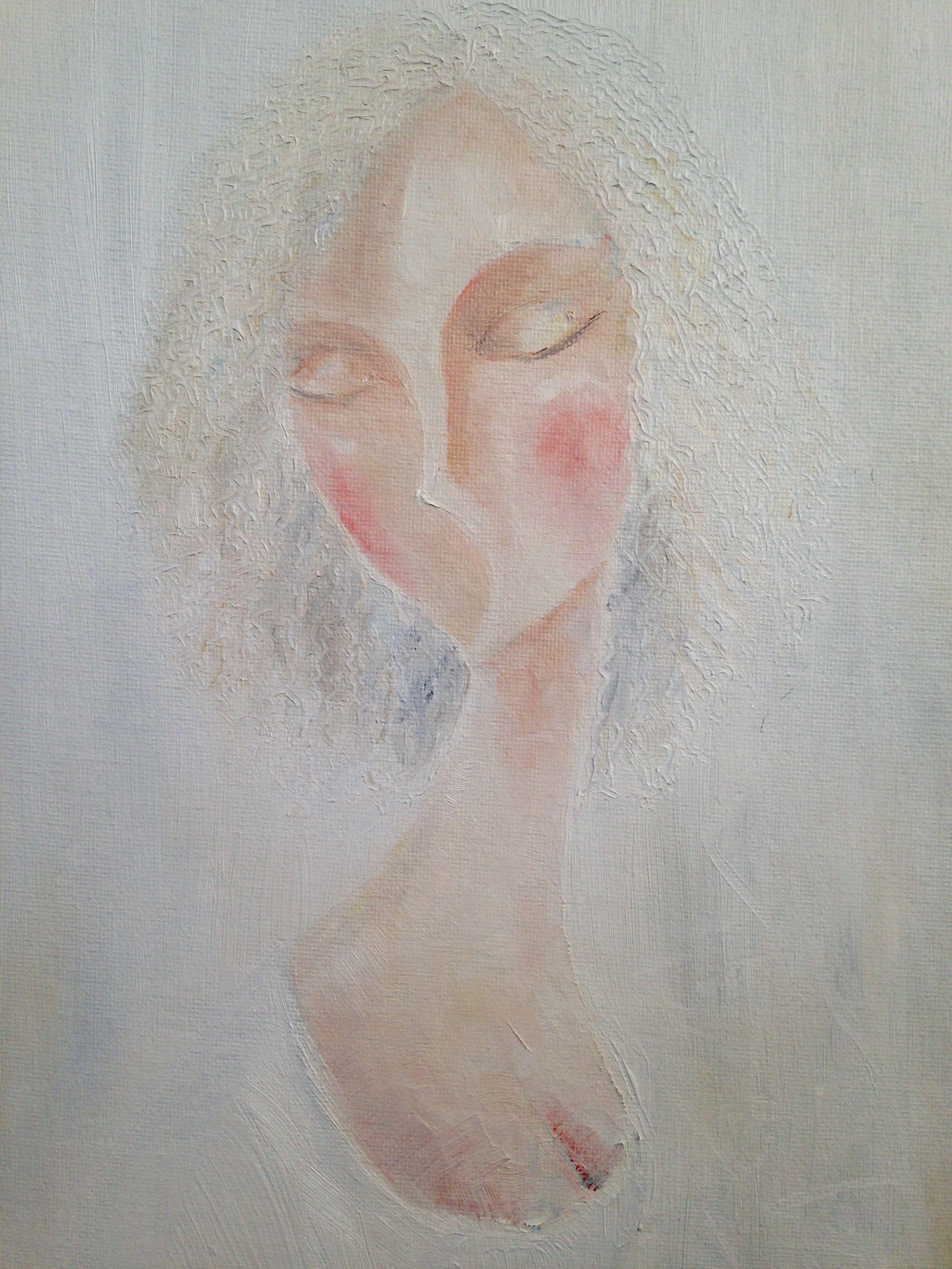 Aroma de Anna, Pintura, Óleo sobre lienzo - Painting Romántico de Eugenia Isen