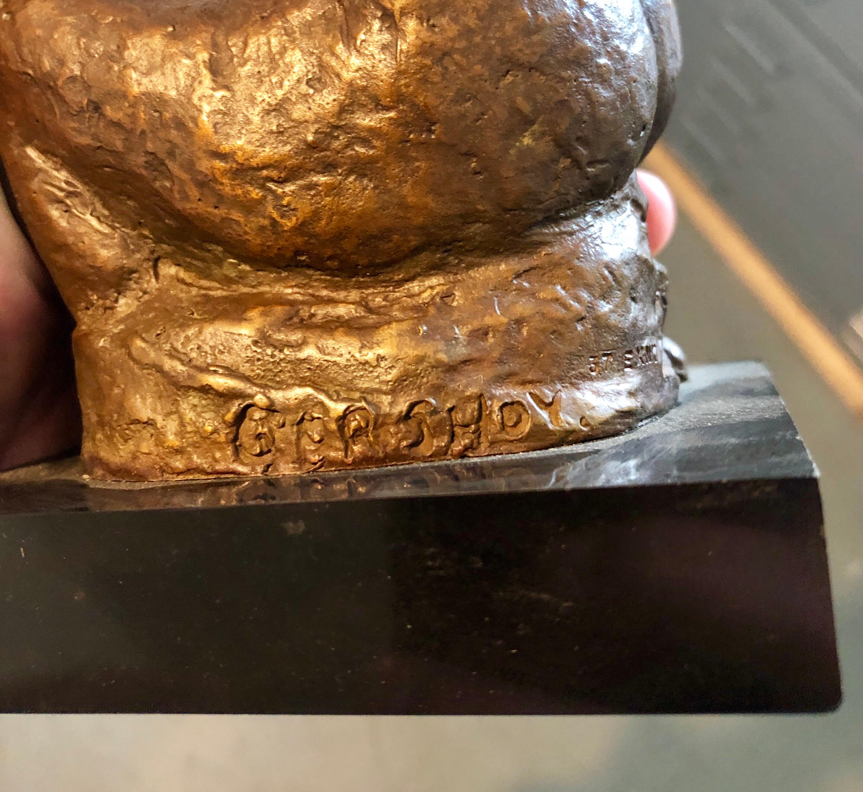 Scultura di bronzo di nudo femminile Modernista, WPA, New York Chelsea Hotel Artista in vendita 7