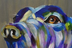 Doberman Pinschers Steady Hound Dog Portrait Pop Acrylic Painting available now
