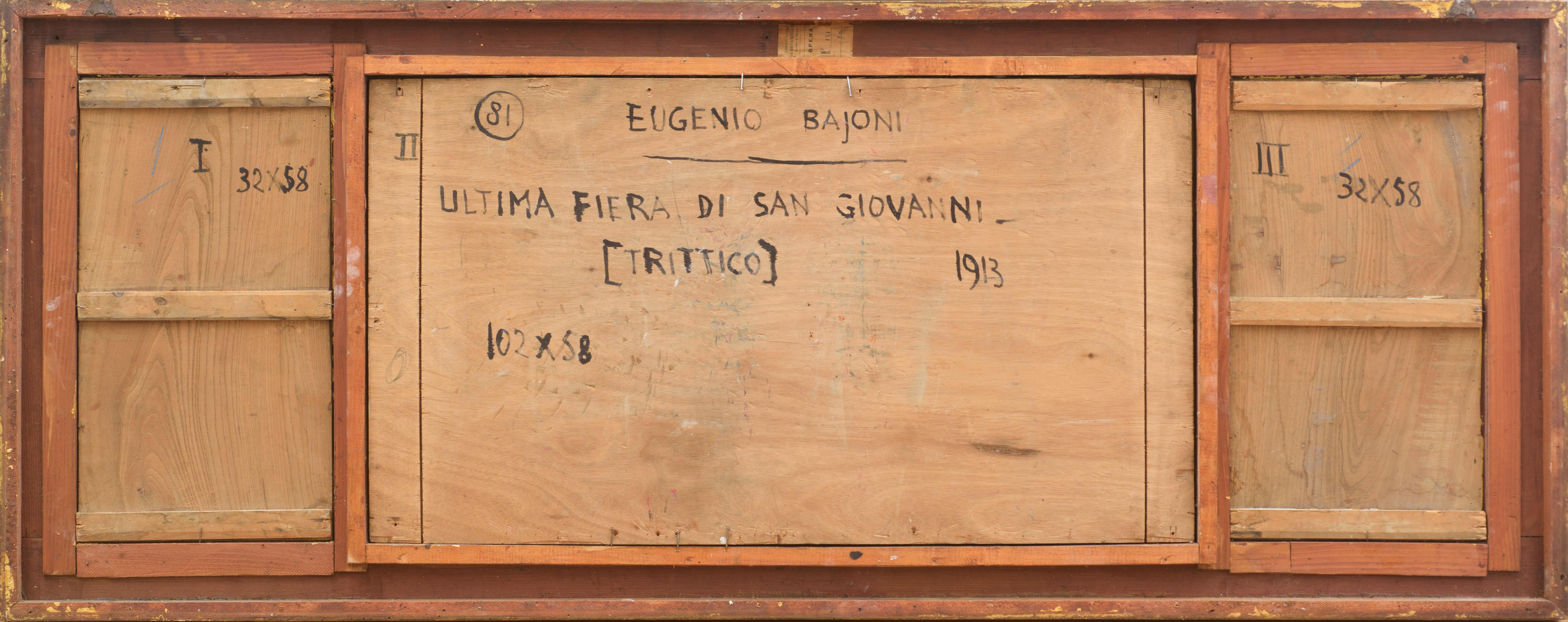 L’ultima fiera di San Giovanni - Painting di Eugenio Baioni