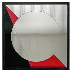 Eugenio Carmi Art Mirror 1970er Jahre Italienisch Decorative