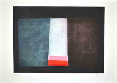 Abstract Composition - Original Etching by Eugenio Carmi - 1987
