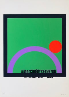 Artista italiano Serigrafia moderna Eugenio Carmi