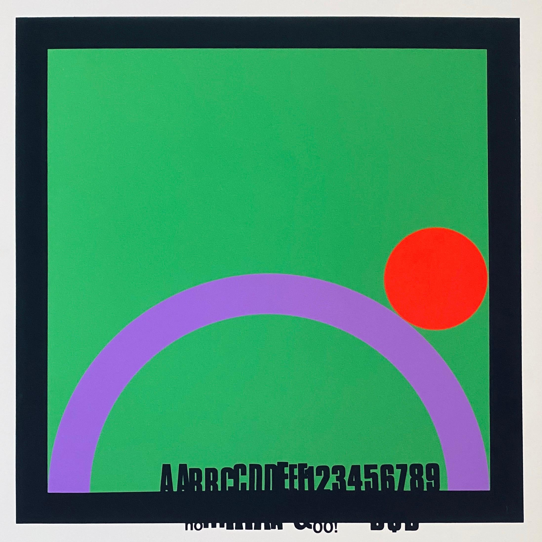 Sérigraphie moderne d'Eugenio Carmi, artiste italien en vente 2