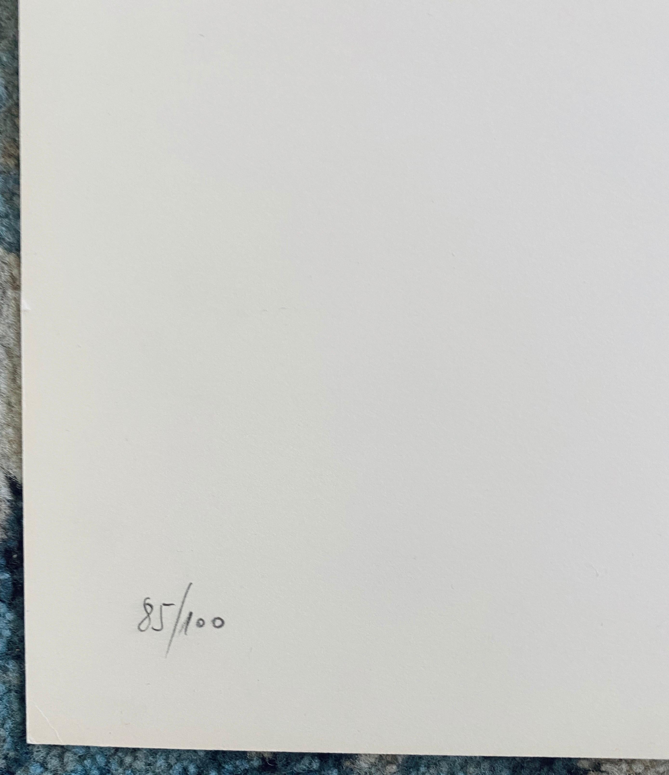 Sérigraphie moderne d'Eugenio Carmi, artiste italien en vente 6