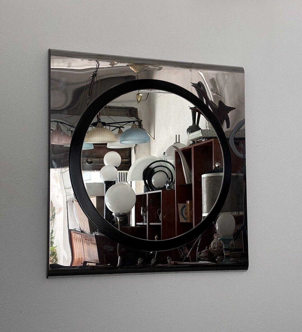 Espejo de Pared Estilo Eugenio Carmi Diseño Moderno Años 70 Acero en venta