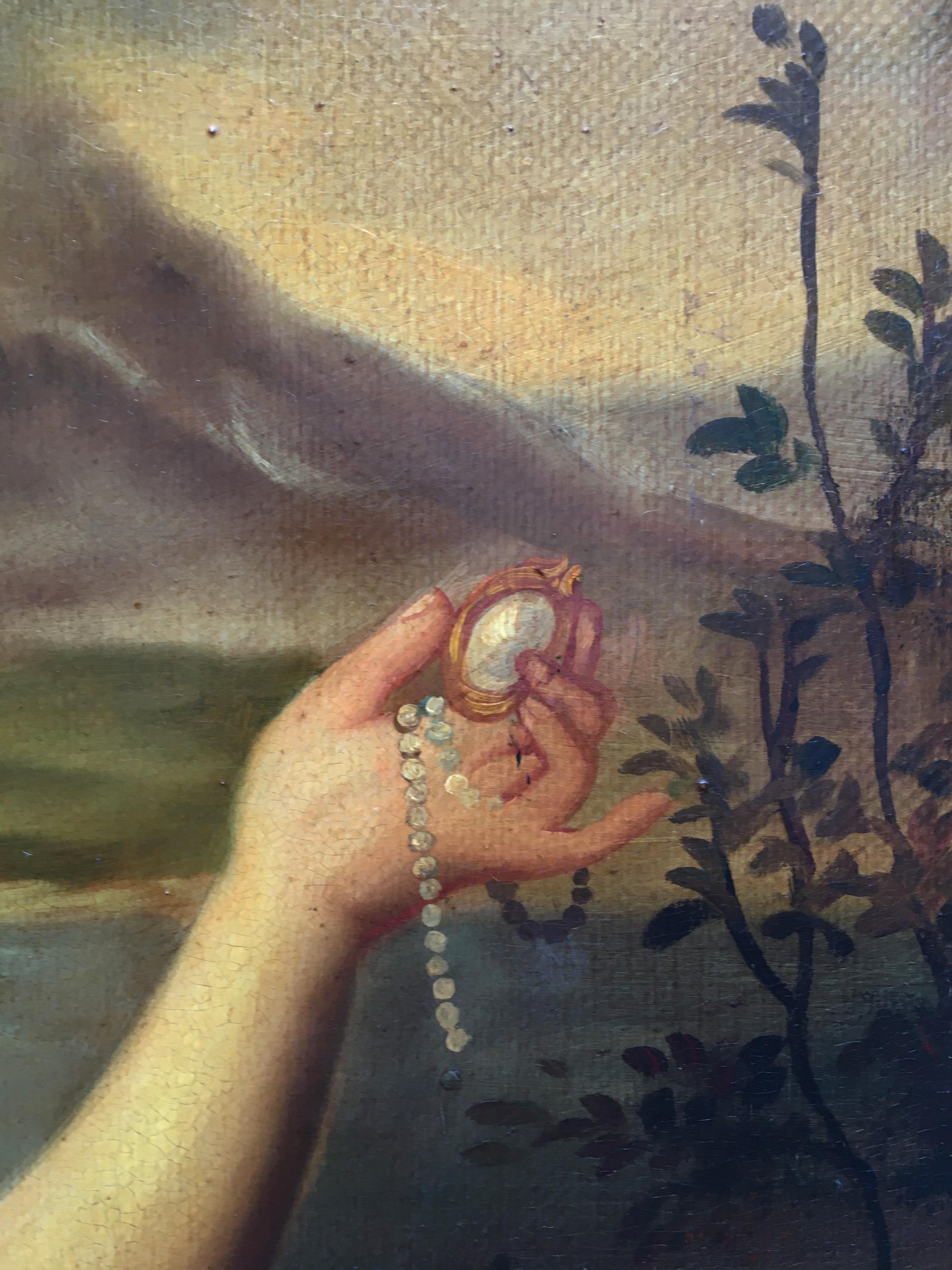 ESCENA ALLEGÓRICA- Eugenio De Blasi - Italiano- Pintura al óleo sobre lienzo 10