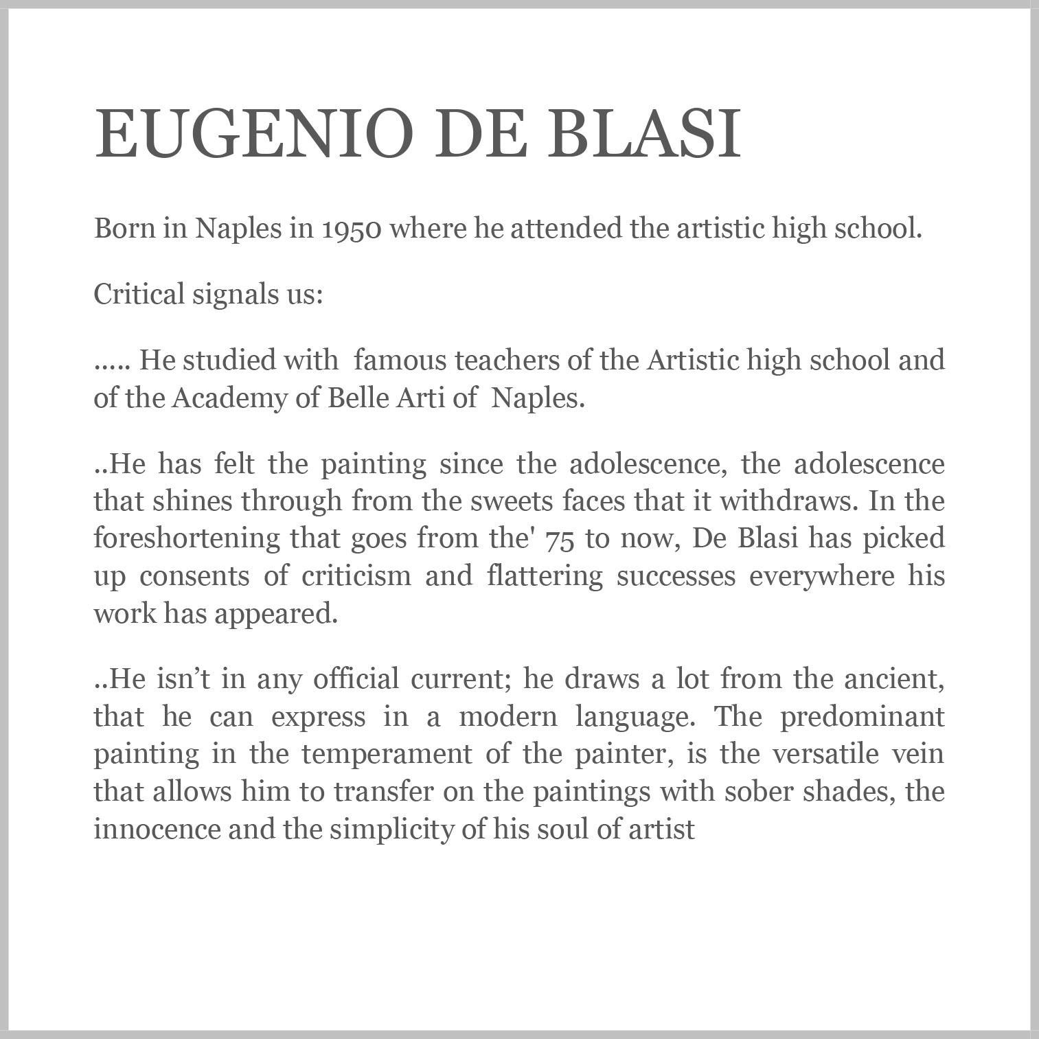 ESCENA ALLEGÓRICA- Eugenio De Blasi - Italiano- Pintura al óleo sobre lienzo 13
