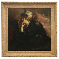 PORTRAIT OF A LADY- In the Manner of G.Boldini - Portrait Oil on canvas paint
