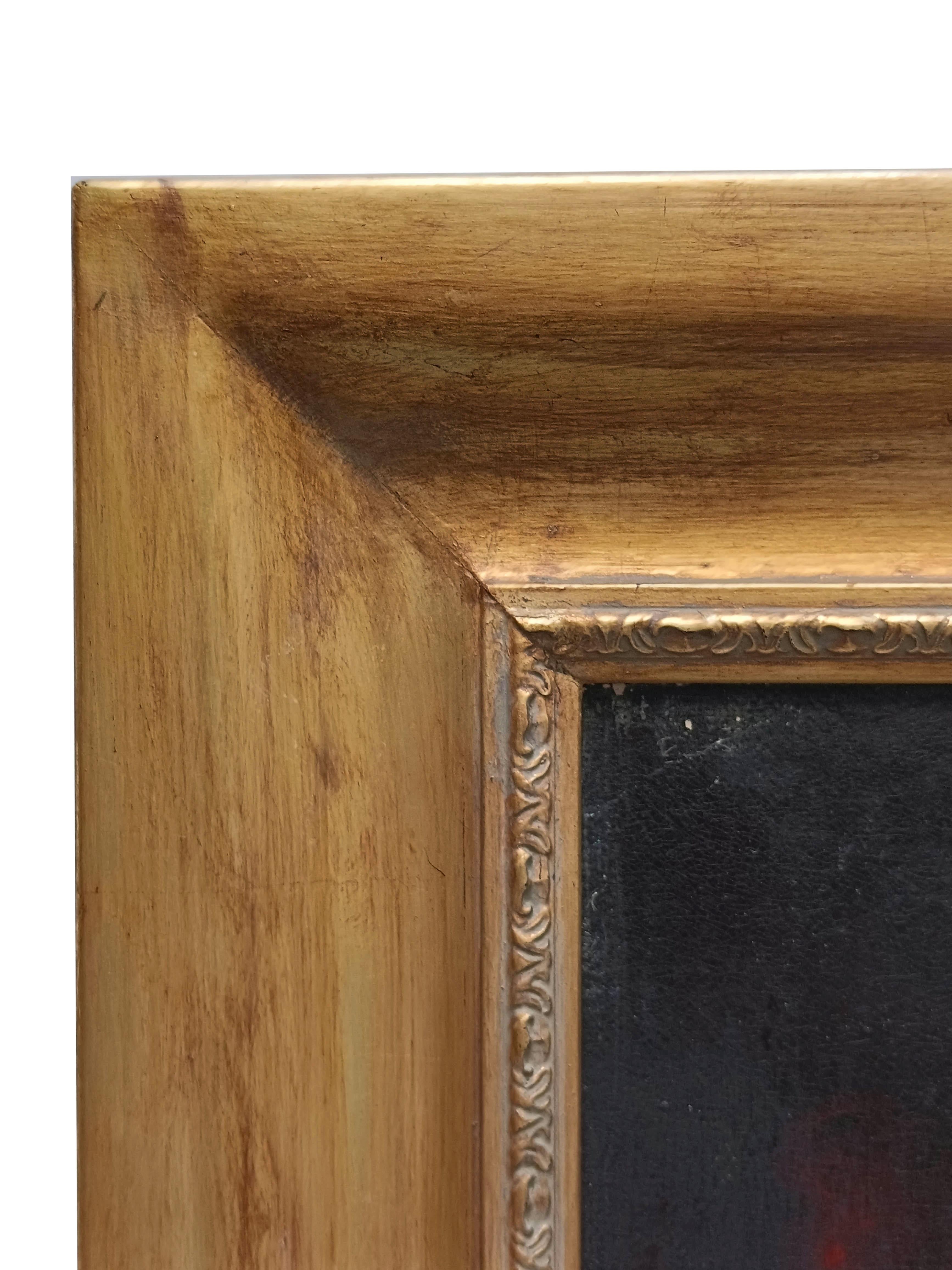 PORTRAIT OF LITTLE GIRL – Italienisches Gemälde der deutschen Schule, Öl auf Leinwand, Porträt, im Angebot 10