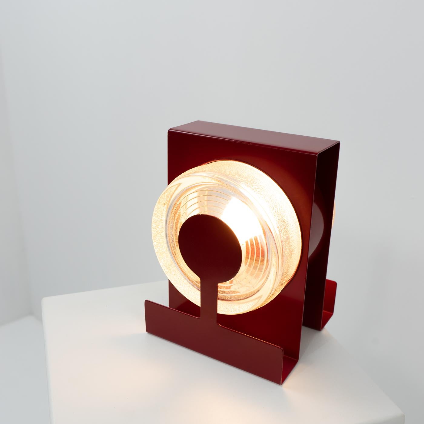 Mid-Century Modern Eugenio Gentili Tedeschi For Fontana Arte “Yoyo” Table Lamp, 1970s For Sale