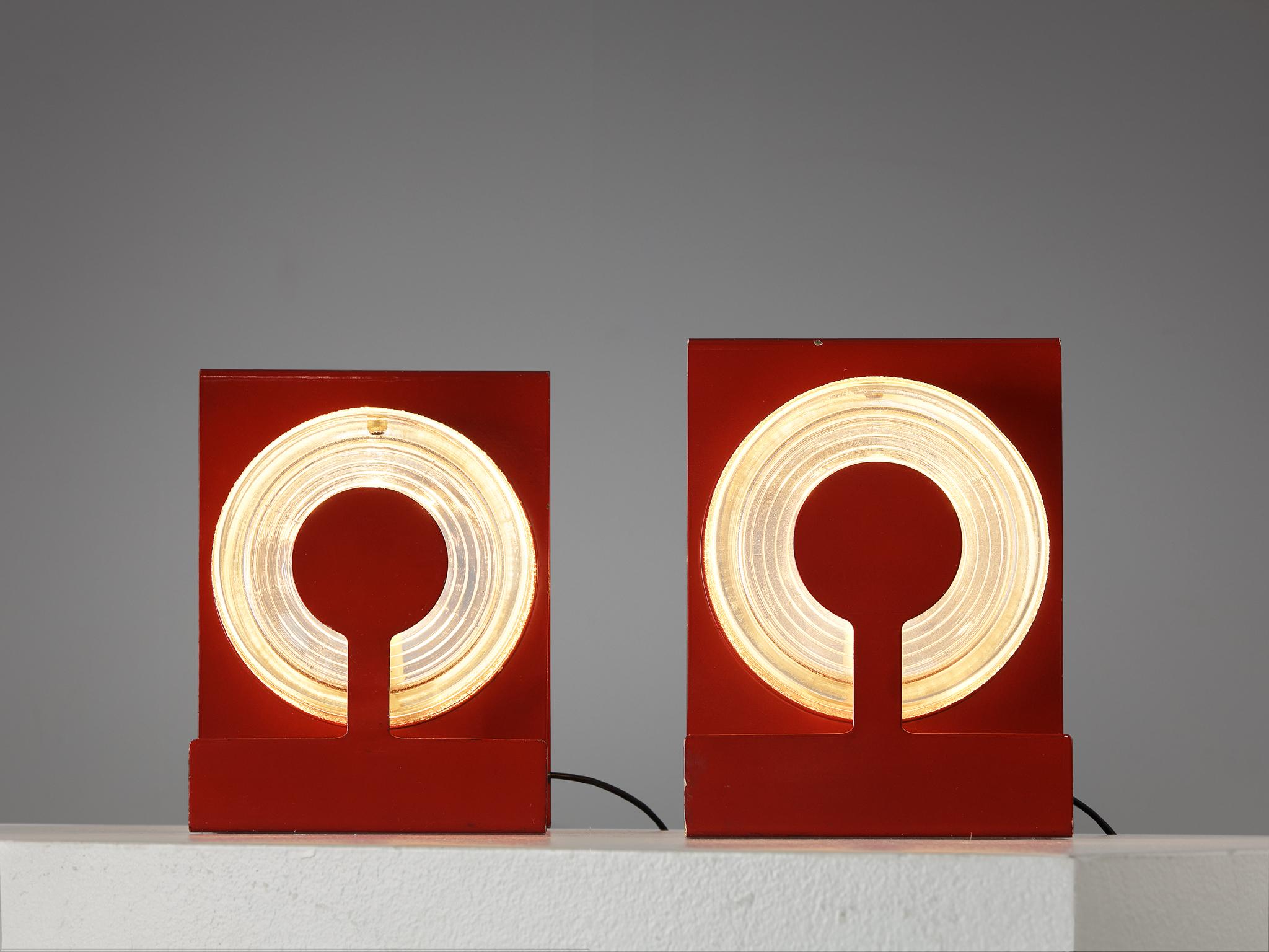 Metal Eugenio Gentili Tedeschi Table Lamp 'Yoyo' for Fontana Arte 