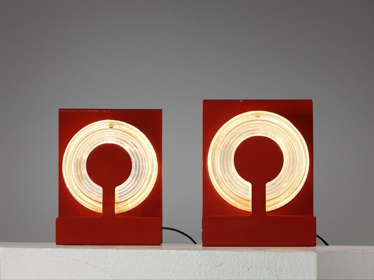 Metal Eugenio Gentili Tedeschi Table Lamp 'Yoyo' for Fontana Arte  For Sale