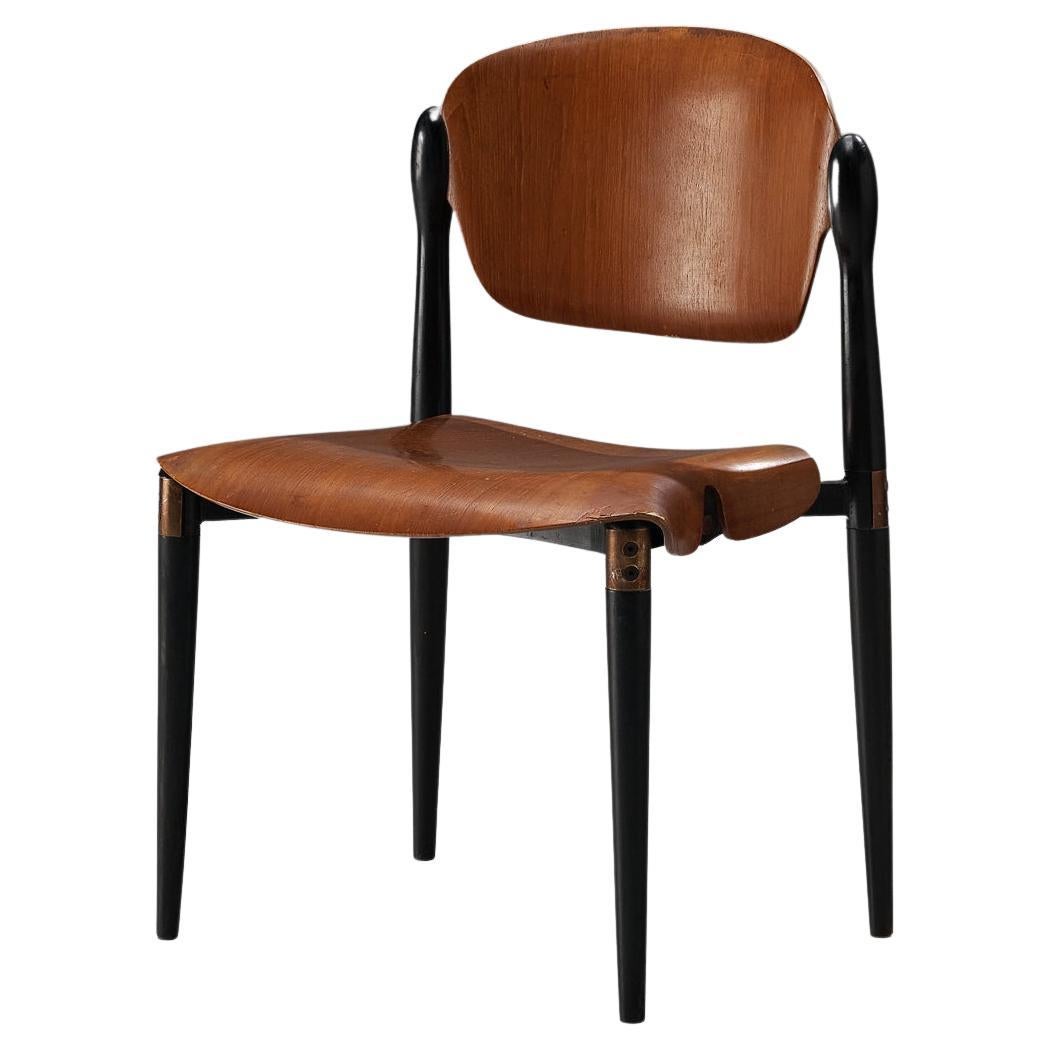 Eugenio Gerli for Tecno Dining Chair in Teak 