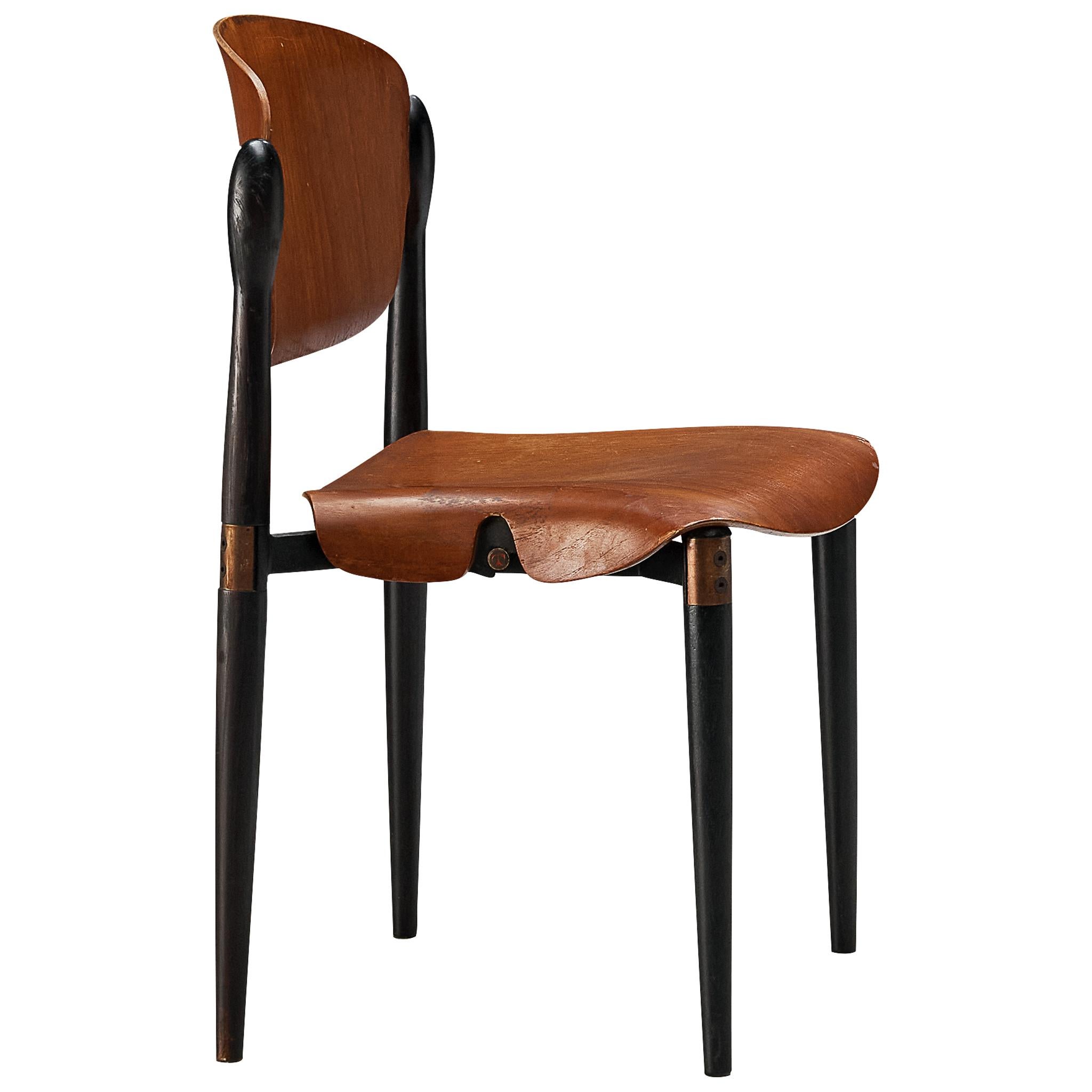 Eugenio Gerli for Tecno Dining Chair in Teak
