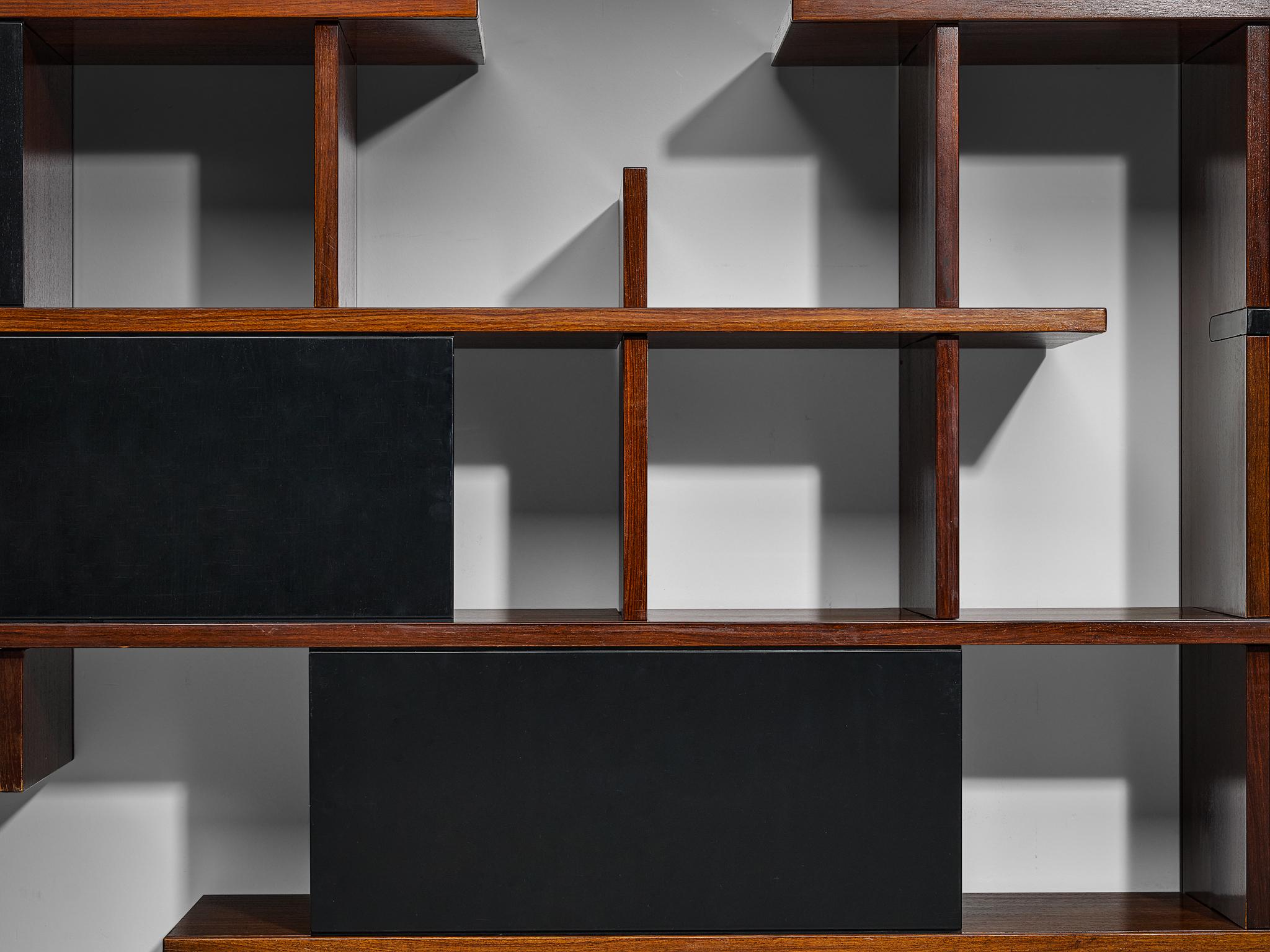Milieu du XXe siècle Eugenio Gerli pour Tecno « Domino » Bookcase  en vente
