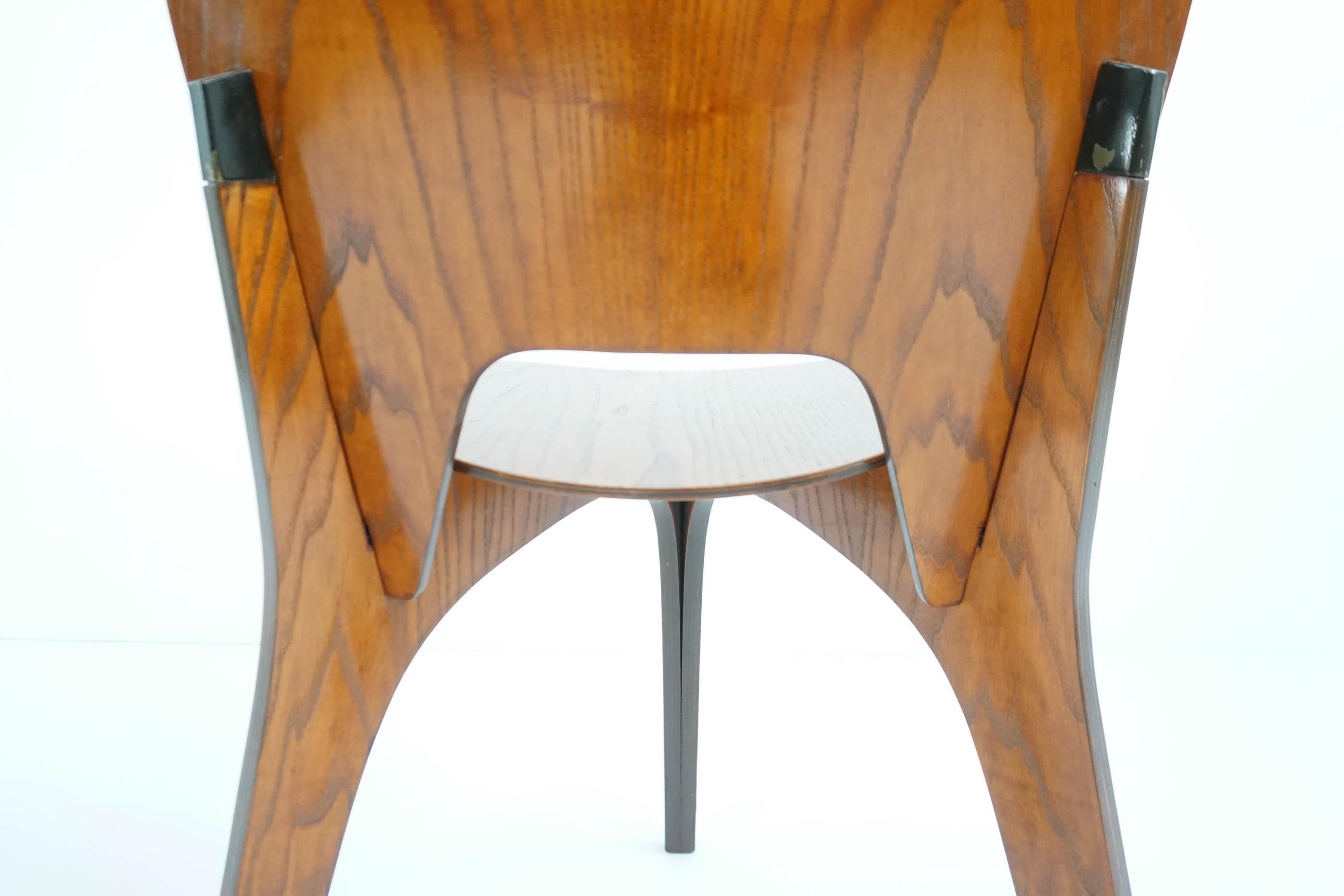 Eugenio Gerli for Tecno, Italy 1959 Iconic and Rare Set of 6 Teak Plywood Chairs For Sale 1