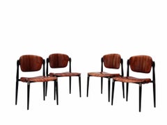 Eugenio Gerli for Tecno, Set of 4 "S83" Chairs, Italy, 1960s