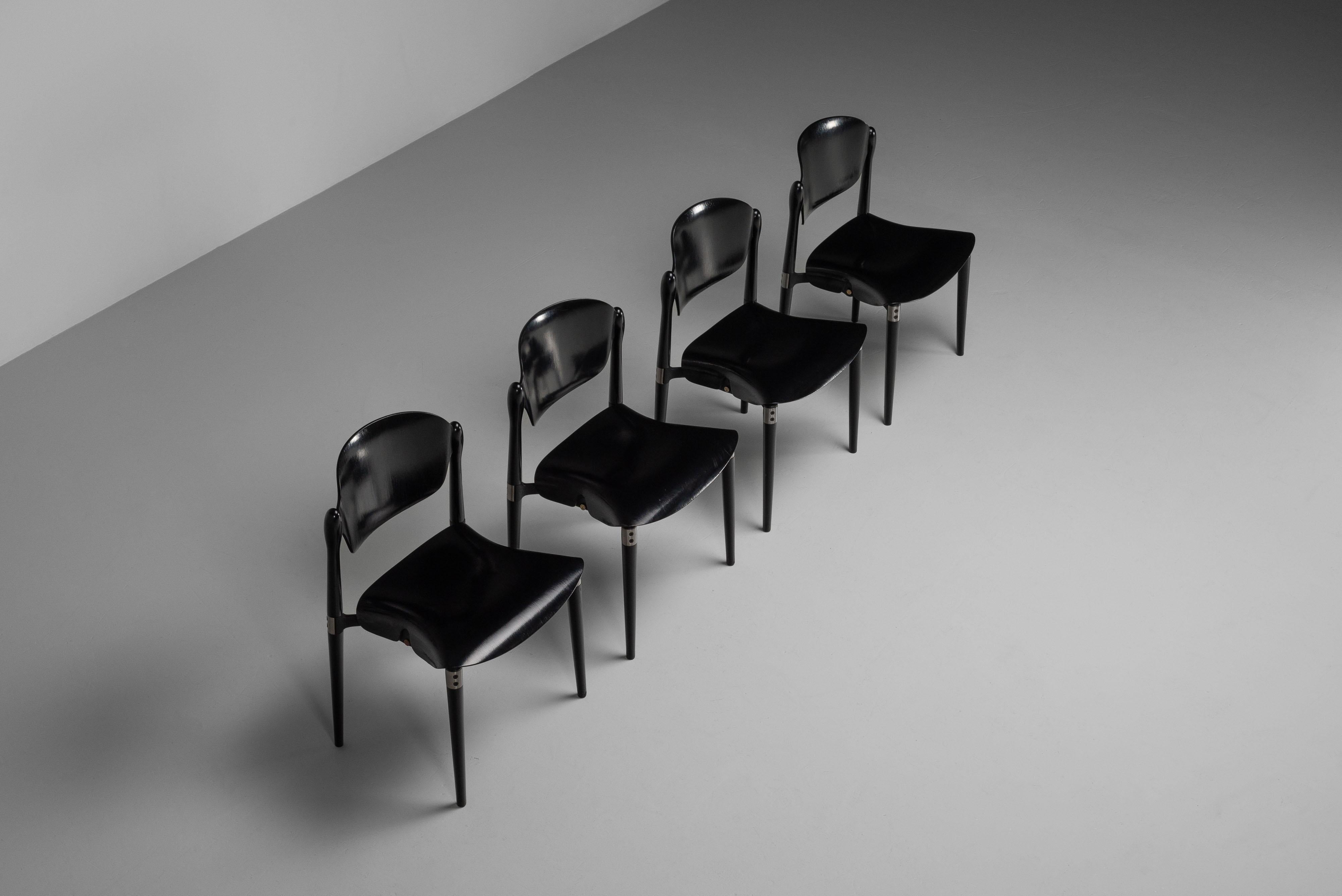 Eugenio Gerli S83 Stühle von Tecno Italy, 1962 (Moderne der Mitte des Jahrhunderts) im Angebot