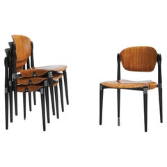 Eugenio Gerli S83 Chairs Set of 4 Tecno, Italy, 1962
