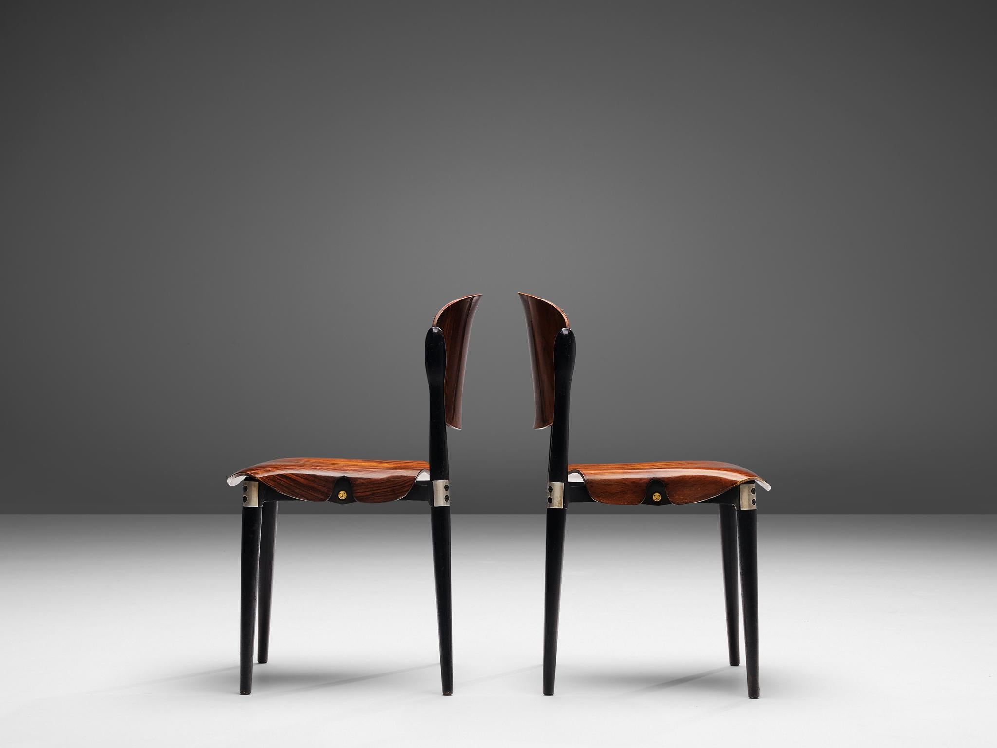 Eugenio Gerli Set of Eight Early 'S83' Chairs for Tecno 8