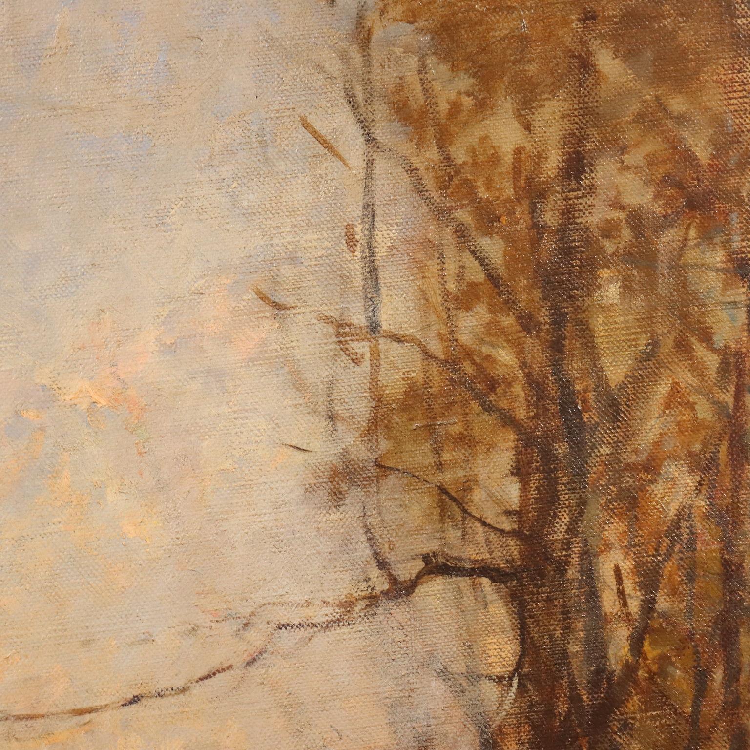 Paesaggio Boschivo con Fiume XIX secolo For Sale 2