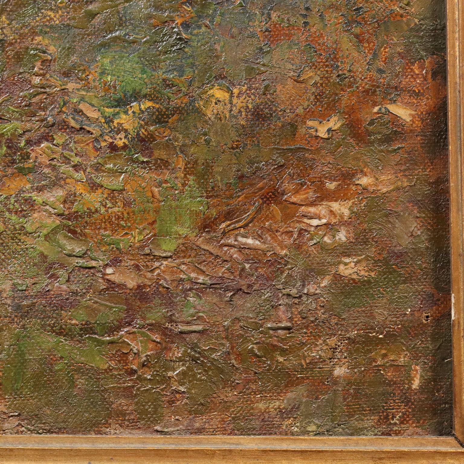 Paesaggio Boschivo con Fiume XIX secolo For Sale 3