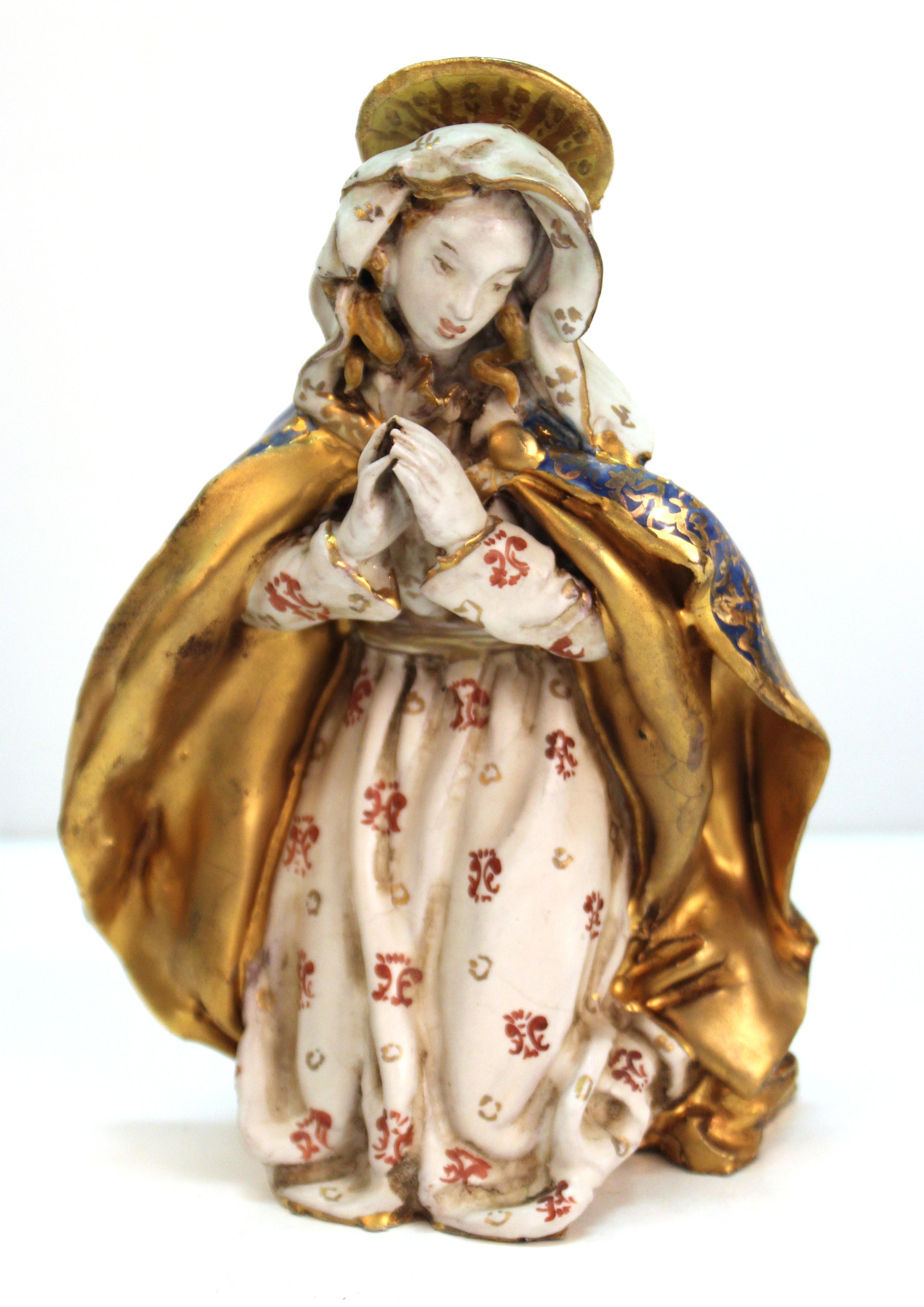 Eugenio Pattarino Italian Glazed Ceramic Nativity Scene 6