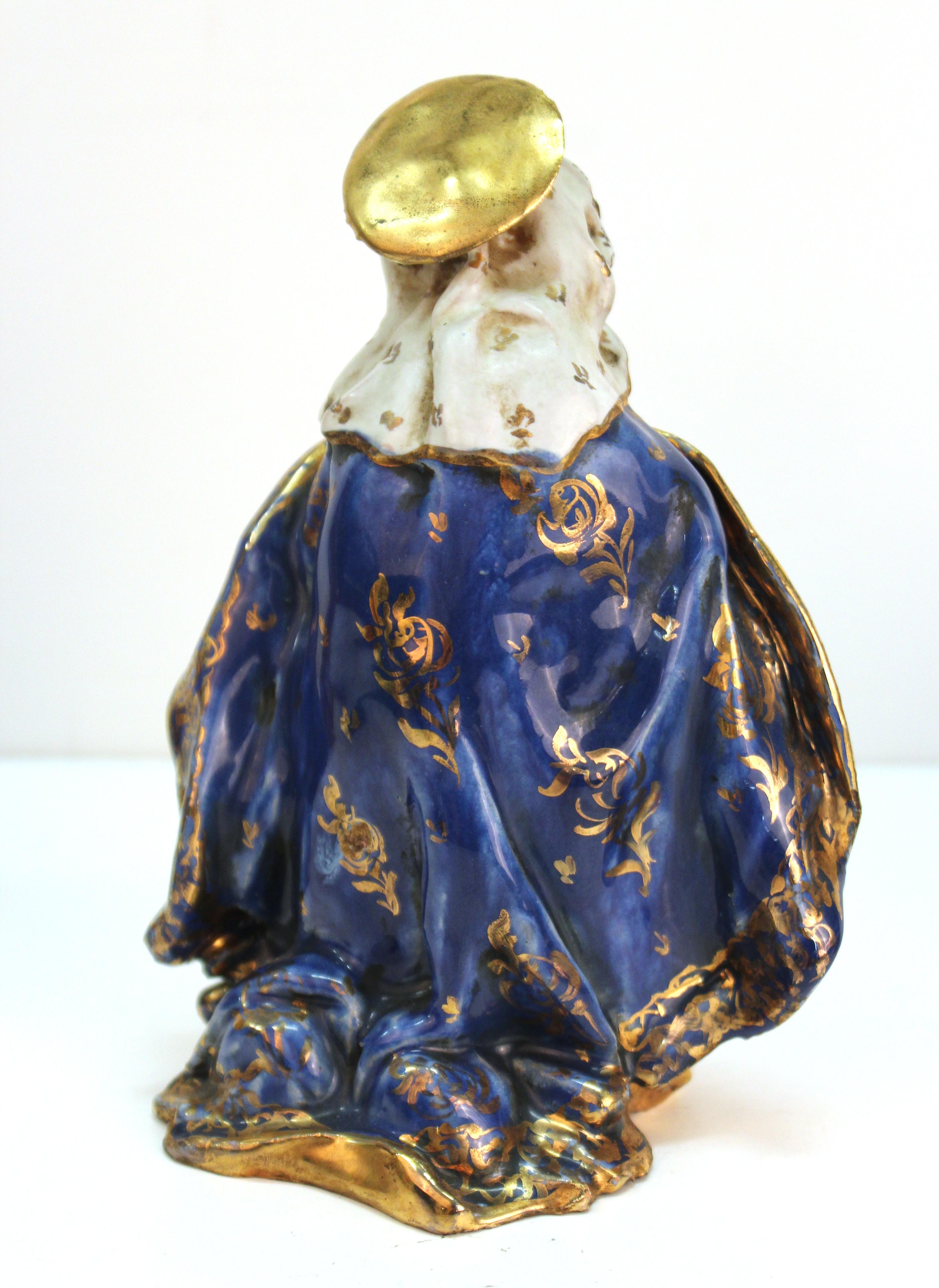 Eugenio Pattarino Italian Glazed Ceramic Nativity Scene 7