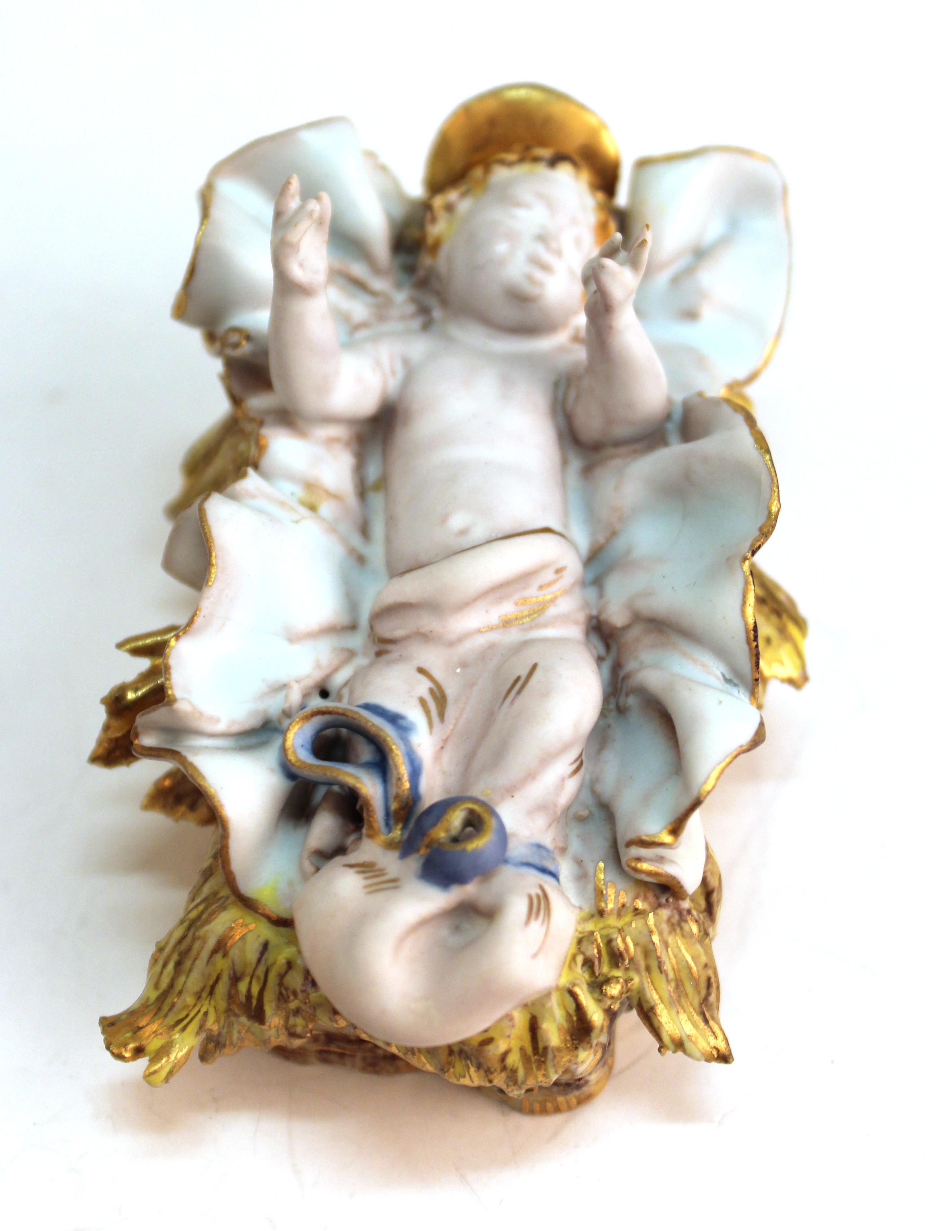 Eugenio Pattarino Italian Glazed Ceramic Nativity Scene 8