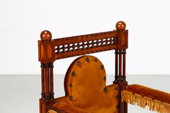 Eugenio Quarti Sessel Trone in italienischer Freiheit:: frühes 19