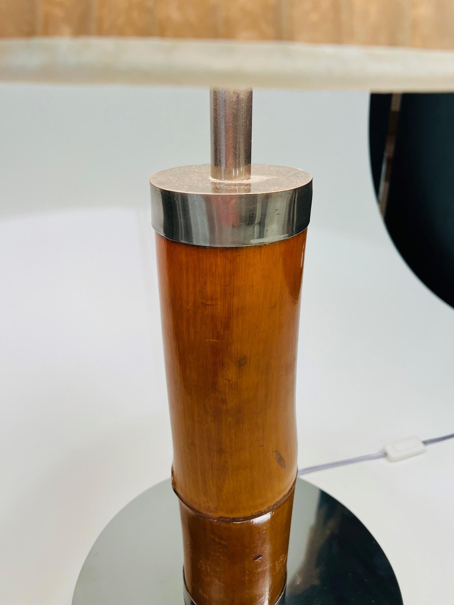 International Style Eugenio Restelli pair of tables lamp circa 1960 style Gabriela Crespi. For Sale
