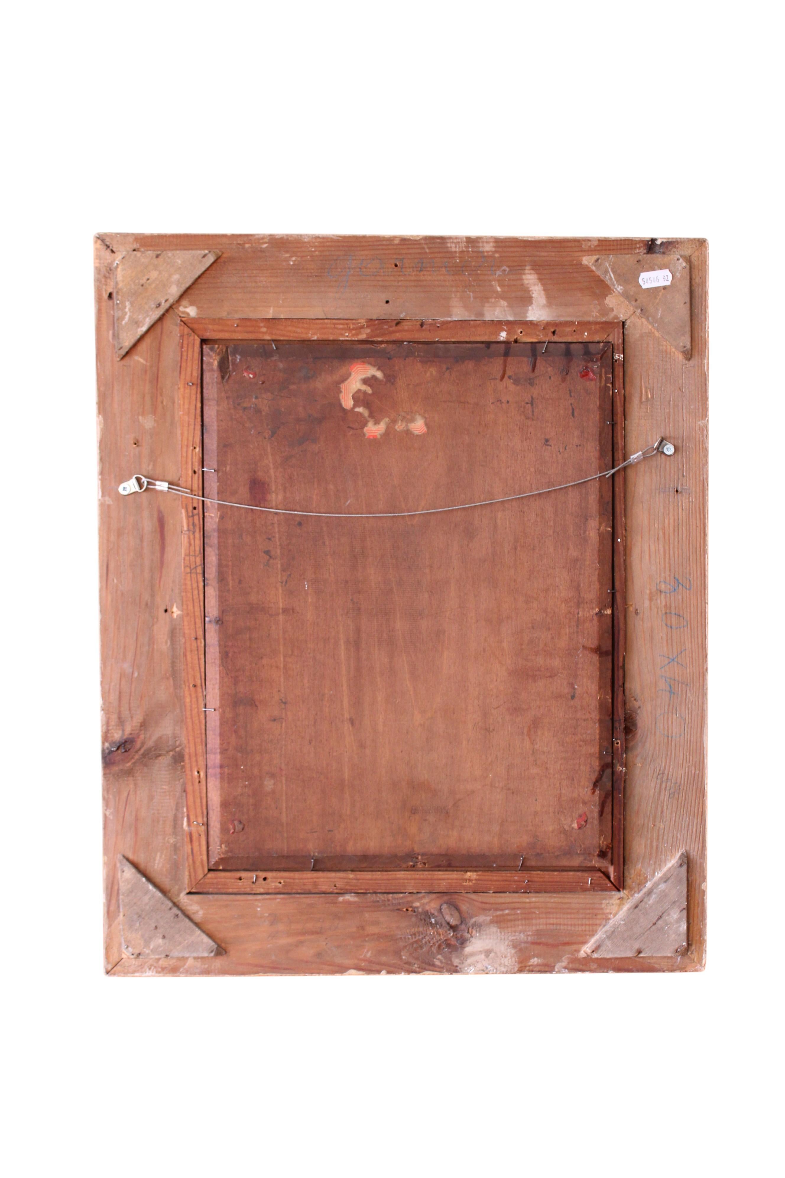 Antique Portrait of a woman, original antique oil painting by Eugene Smits For Sale 9