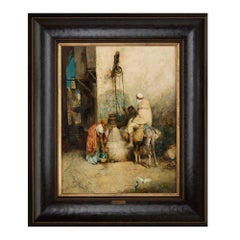 Pair of Orientalist Oil Paintings by Philippe & Eugène Pavy