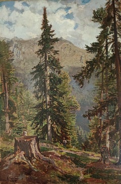 Antique Forest landscape