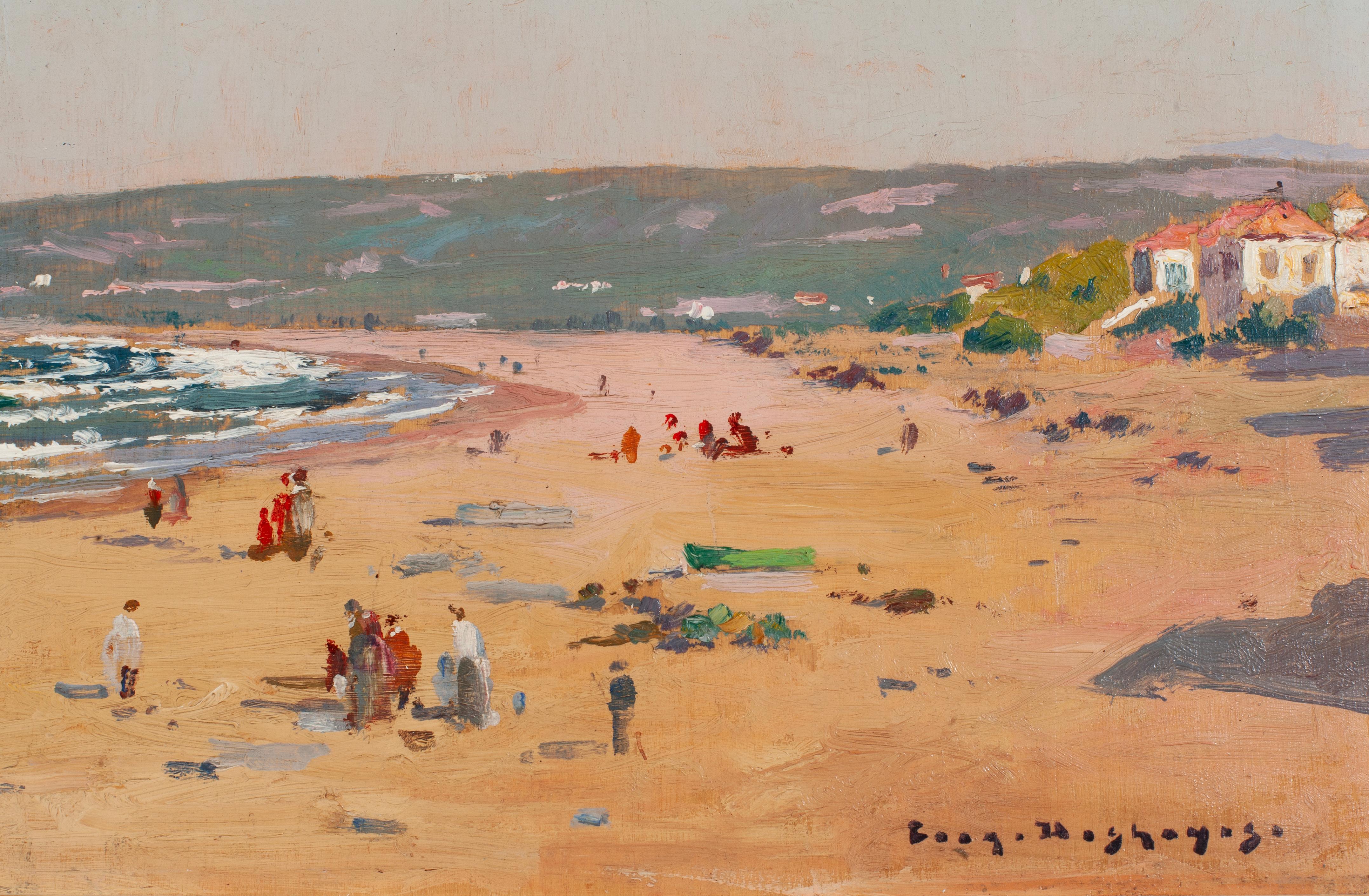 Lebendiges Meer (Post-Impressionismus), Painting, von Eugéne-Françios Deshayes