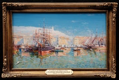 "Le Port de Marseille" Eugène Galien Laloue (francese, 1854-1941)