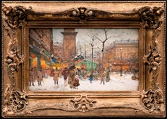 "Paris Under the Snow" Eugène Galien Laloue (French, 1854-1941)