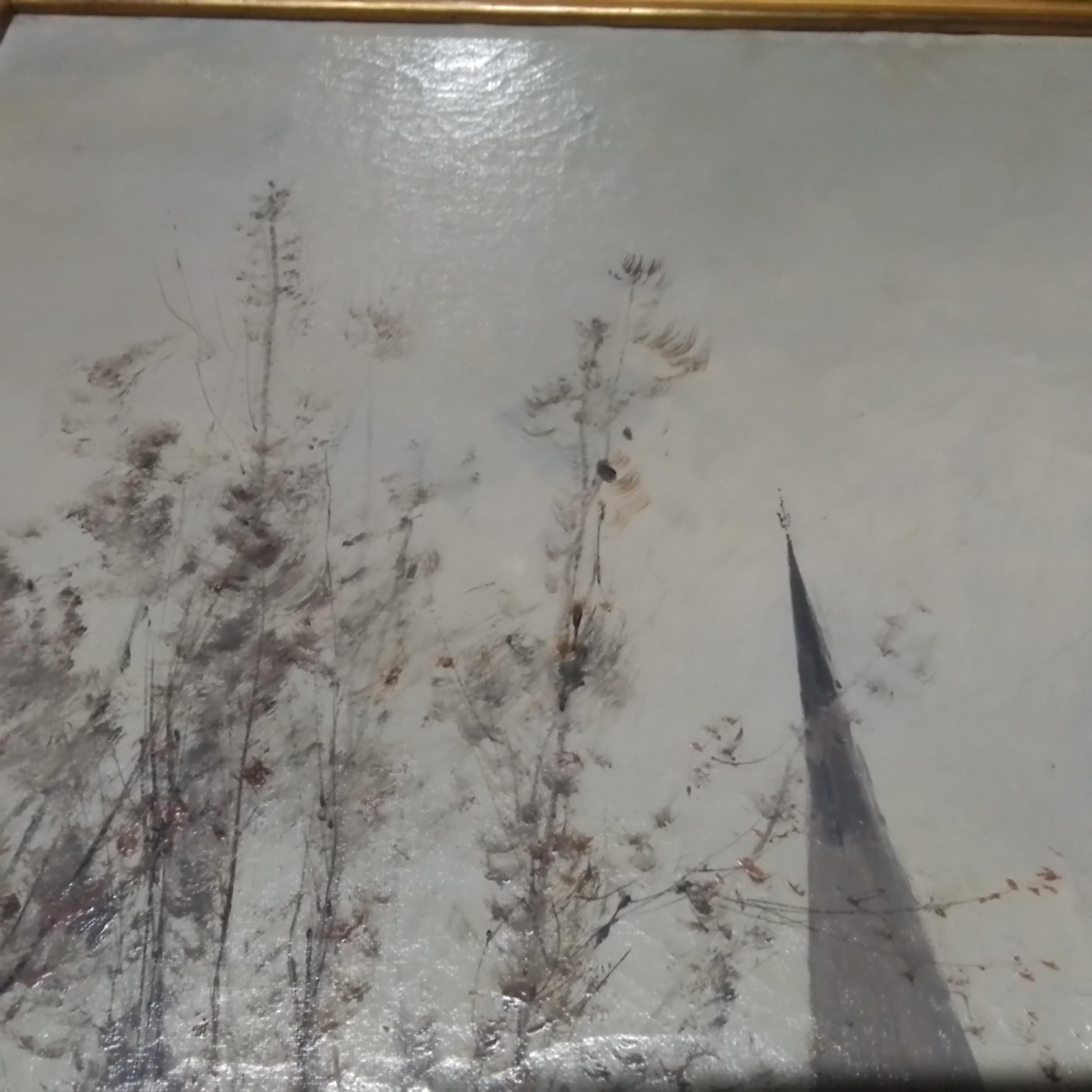 Vintage art portrait of french village by Eugène Galien Laloue - oil signed For Sale 9