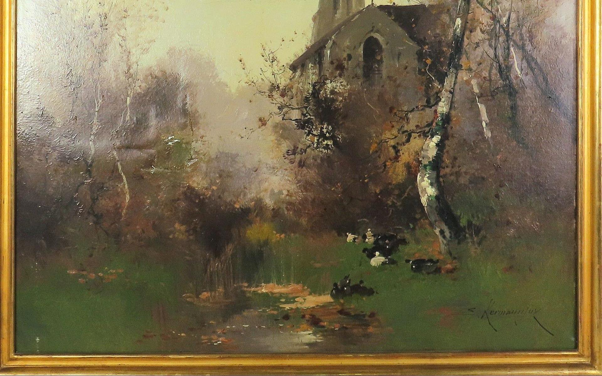 Art of Vintage d'Eugène Galien Laloue - huile signée en vente 10