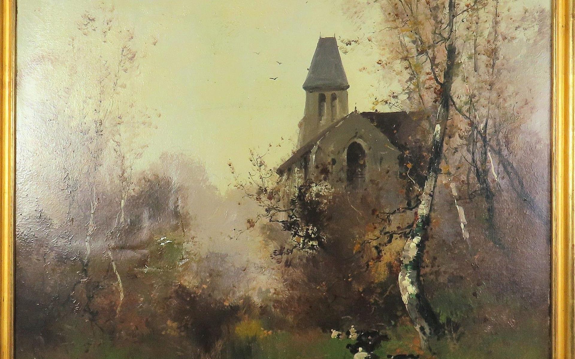 Art of Vintage d'Eugène Galien Laloue - huile signée en vente 3