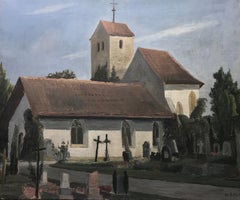 Cemetery and church