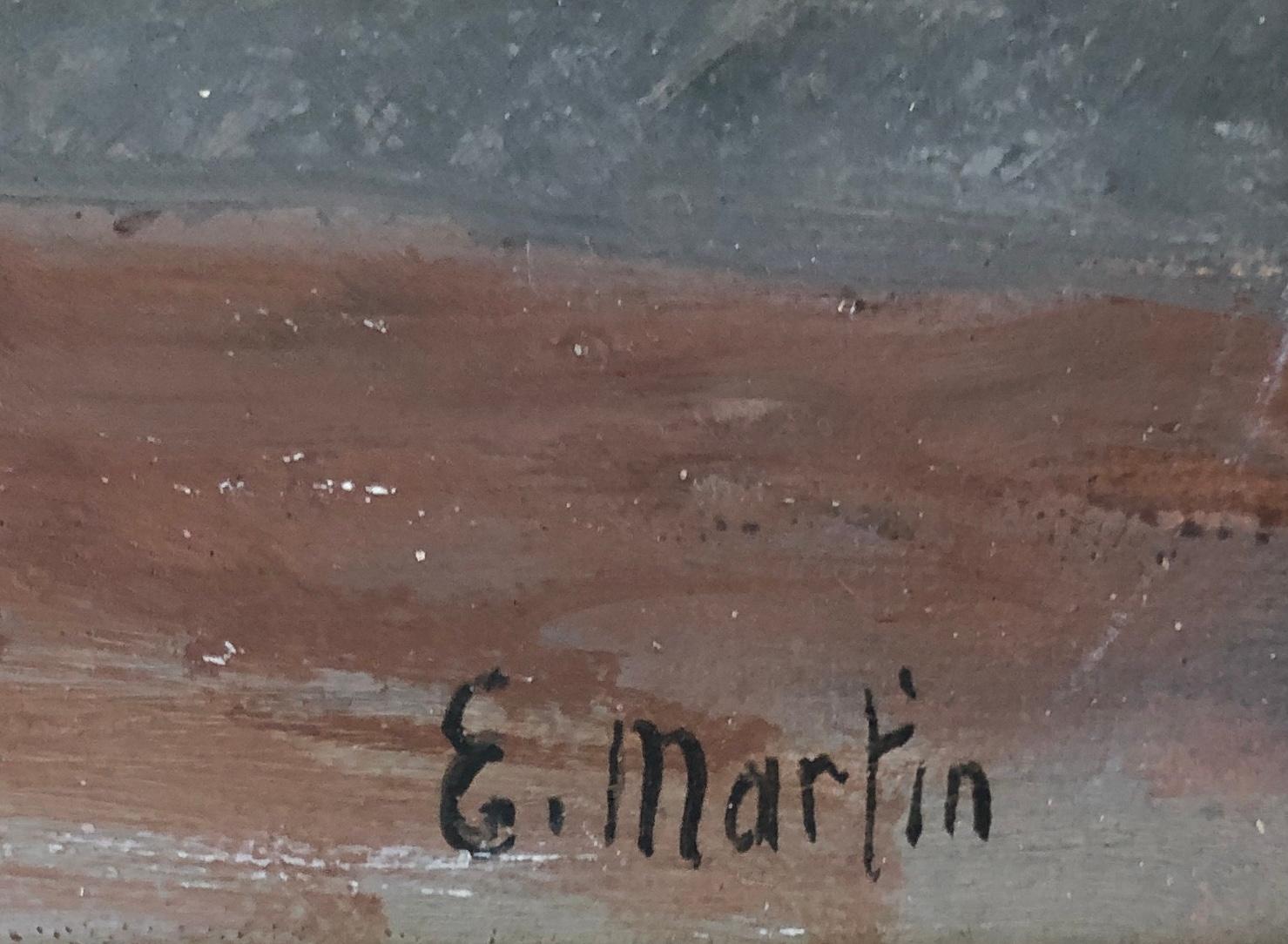 Mountain view - Modern Painting by Eugène Louis Martin