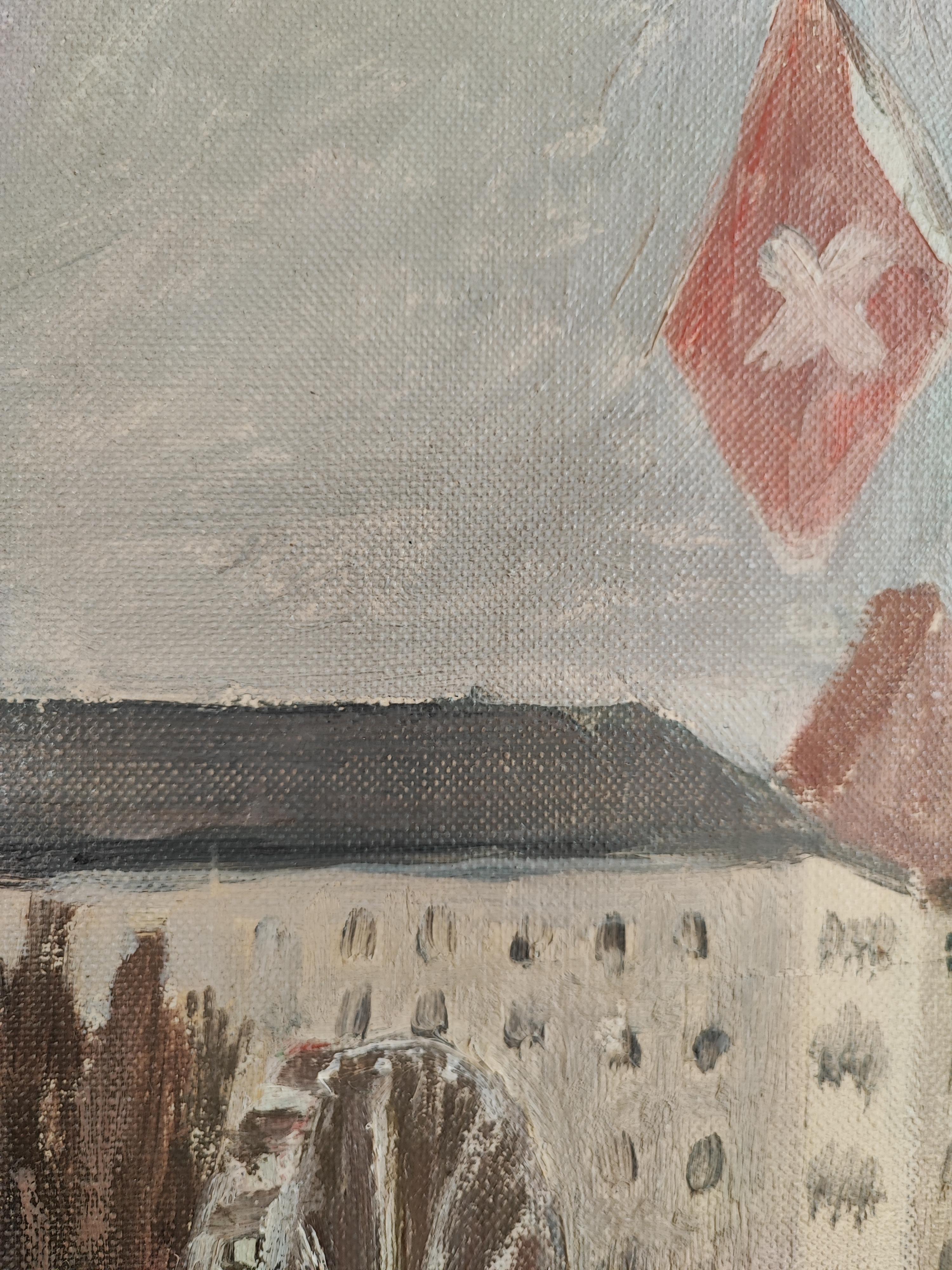 New Year's Day 1937, celebration at the Jardin Anglais, Geneva For Sale 3