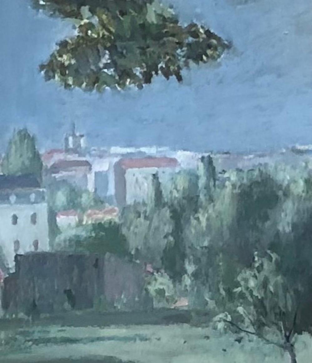 The Villa - Modern Painting by Eugène Louis Martin