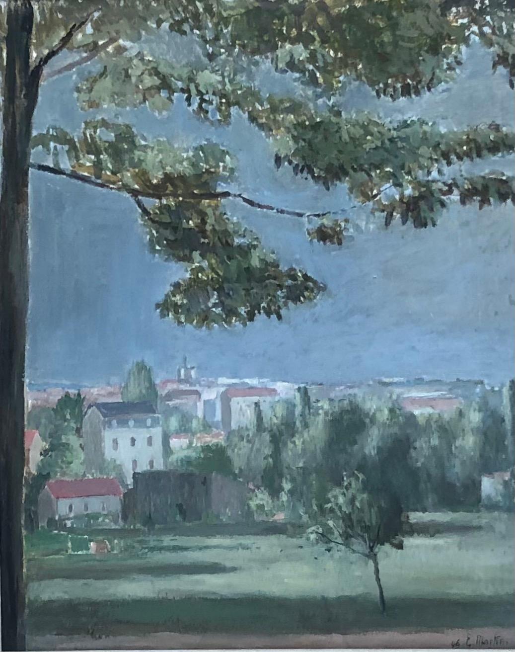 Eugène Louis Martin Landscape Painting - The Villa