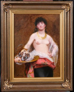 Salome with the head of Saint John the Baptist painting woman nude religious