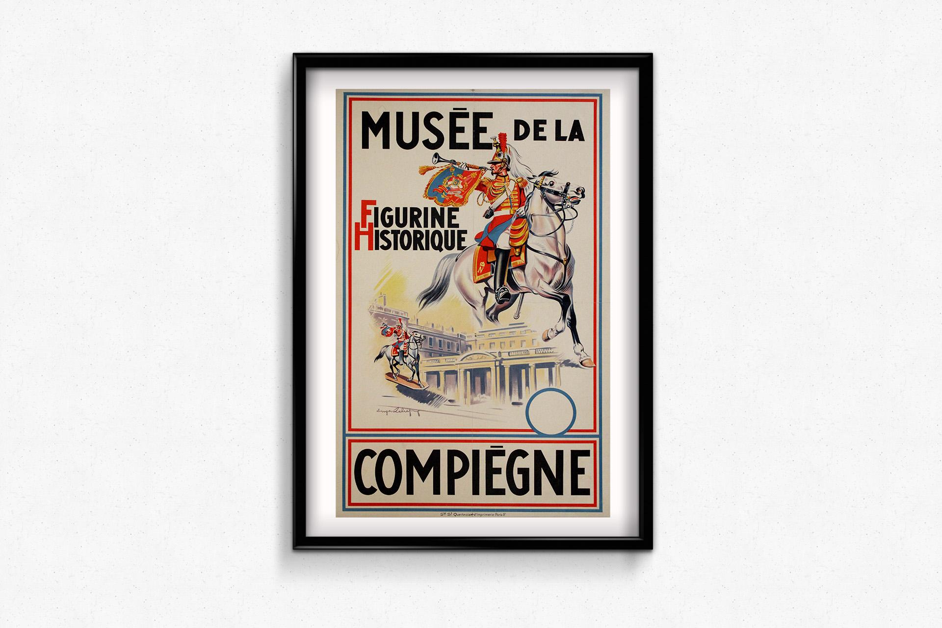 Cartel de 1955 de Eugène Zéliep para el Museo de la Figurine Historique en venta 1